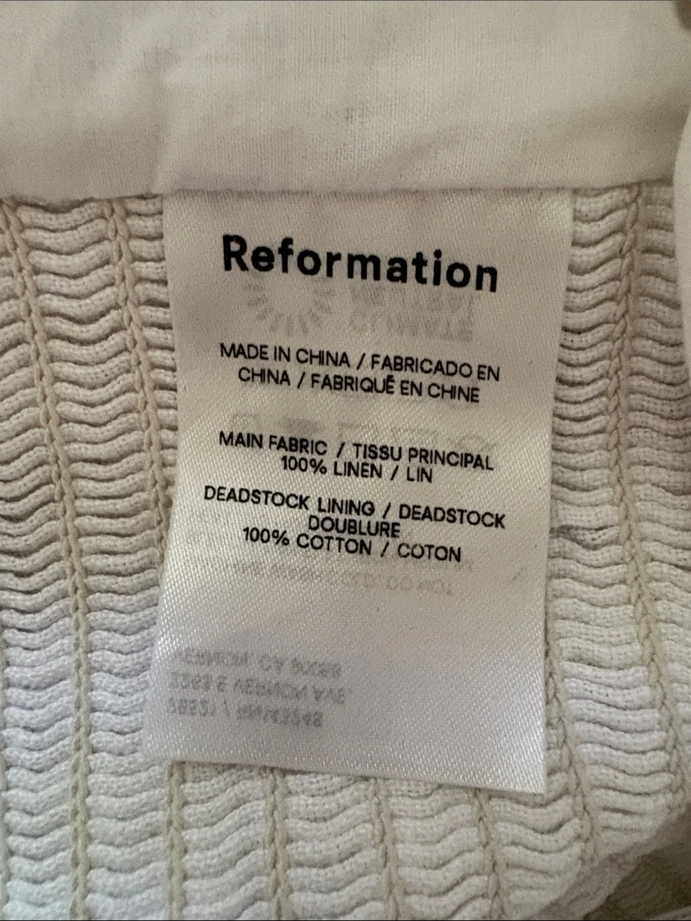 Reformation Rome 💯 Linen Top Blouse
